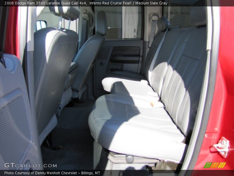 Inferno Red Crystal Pearl / Medium Slate Gray 2008 Dodge Ram 3500 Laramie Quad Cab 4x4
