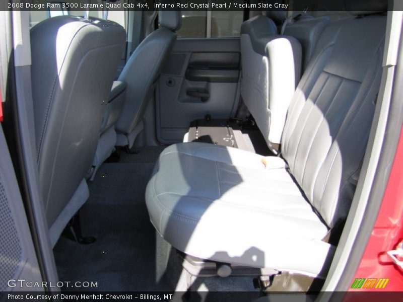 Inferno Red Crystal Pearl / Medium Slate Gray 2008 Dodge Ram 3500 Laramie Quad Cab 4x4