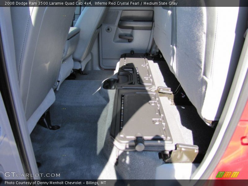 Inferno Red Crystal Pearl / Medium Slate Gray 2008 Dodge Ram 3500 Laramie Quad Cab 4x4