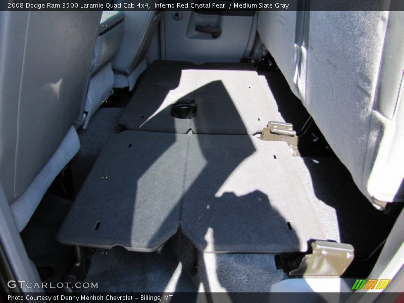 Inferno Red Crystal Pearl / Medium Slate Gray 2008 Dodge Ram 3500 Laramie Quad Cab 4x4