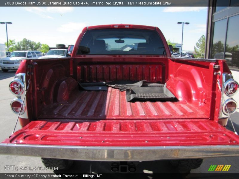 Inferno Red Crystal Pearl / Medium Slate Gray 2008 Dodge Ram 3500 Laramie Quad Cab 4x4