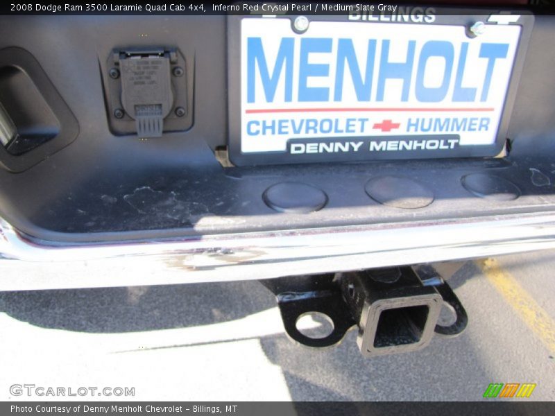 Inferno Red Crystal Pearl / Medium Slate Gray 2008 Dodge Ram 3500 Laramie Quad Cab 4x4