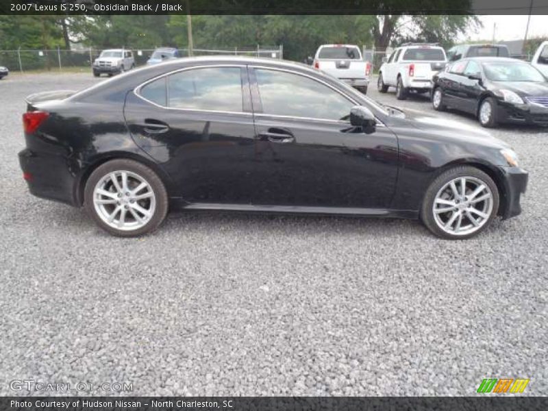 Obsidian Black / Black 2007 Lexus IS 250