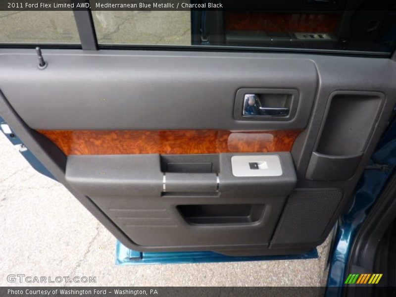 Mediterranean Blue Metallic / Charcoal Black 2011 Ford Flex Limited AWD