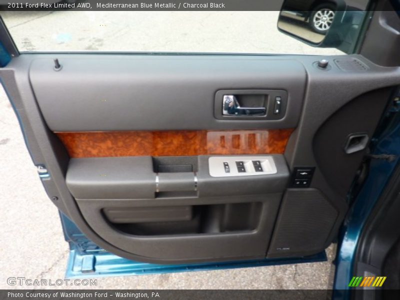 Mediterranean Blue Metallic / Charcoal Black 2011 Ford Flex Limited AWD