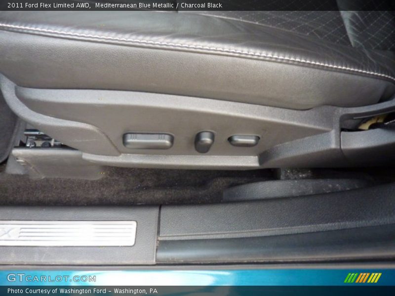 Mediterranean Blue Metallic / Charcoal Black 2011 Ford Flex Limited AWD