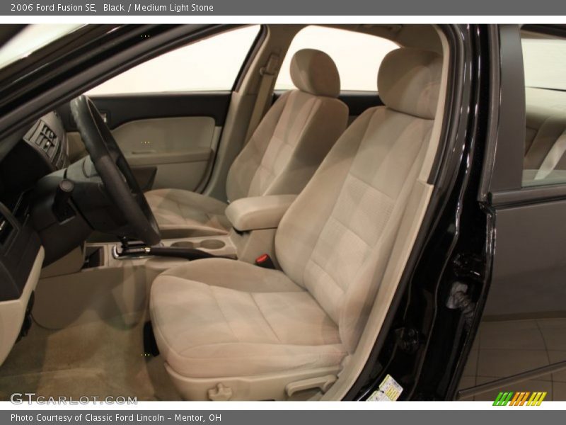 Black / Medium Light Stone 2006 Ford Fusion SE