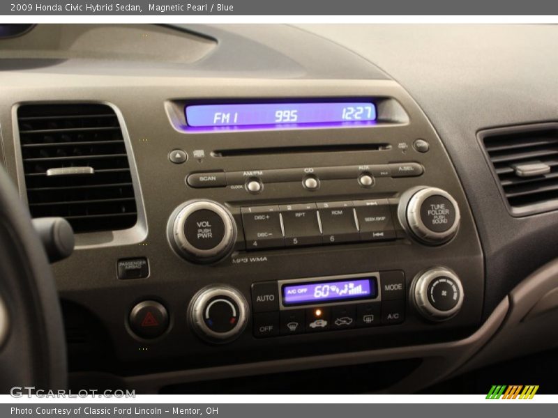 Magnetic Pearl / Blue 2009 Honda Civic Hybrid Sedan