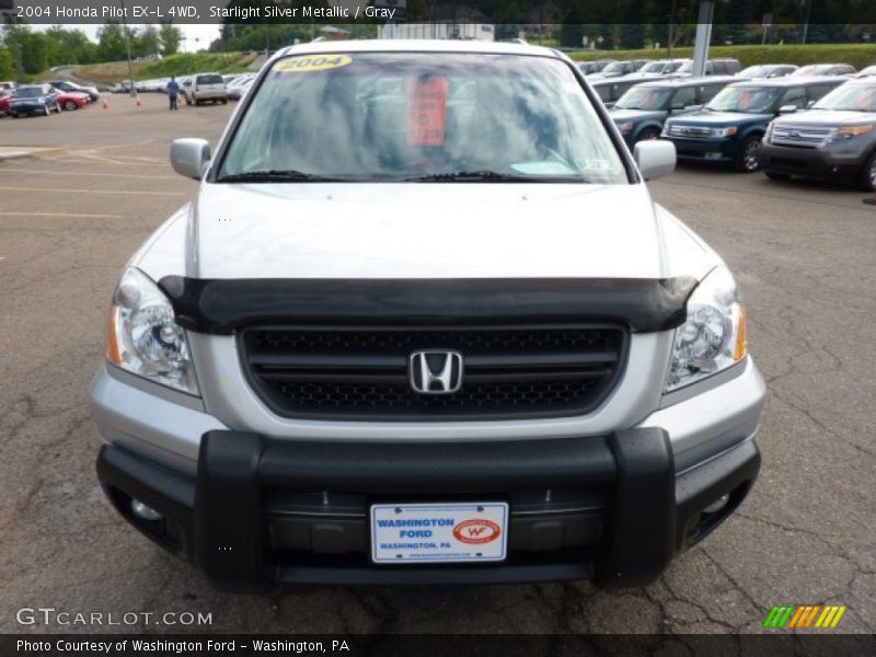 Starlight Silver Metallic / Gray 2004 Honda Pilot EX-L 4WD