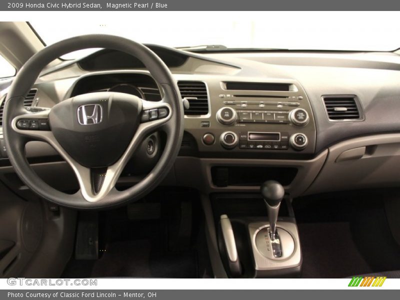 Magnetic Pearl / Blue 2009 Honda Civic Hybrid Sedan