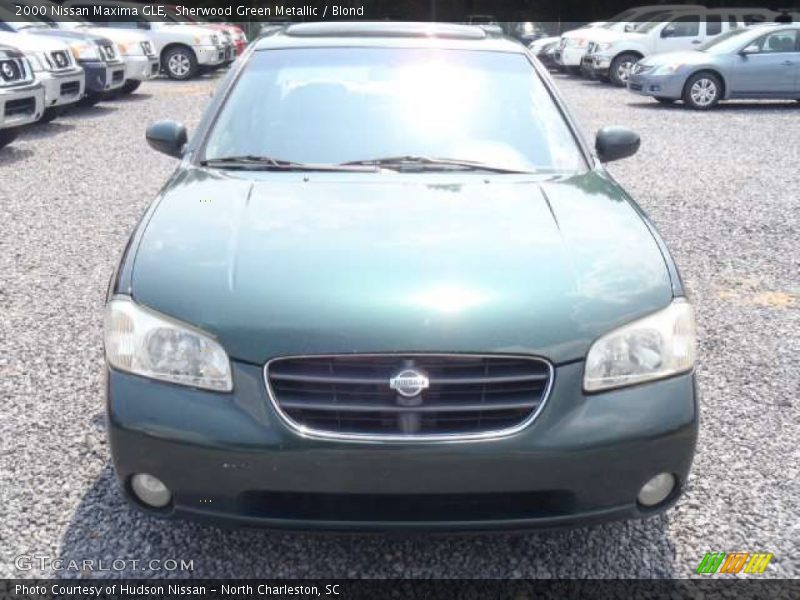 Sherwood Green Metallic / Blond 2000 Nissan Maxima GLE