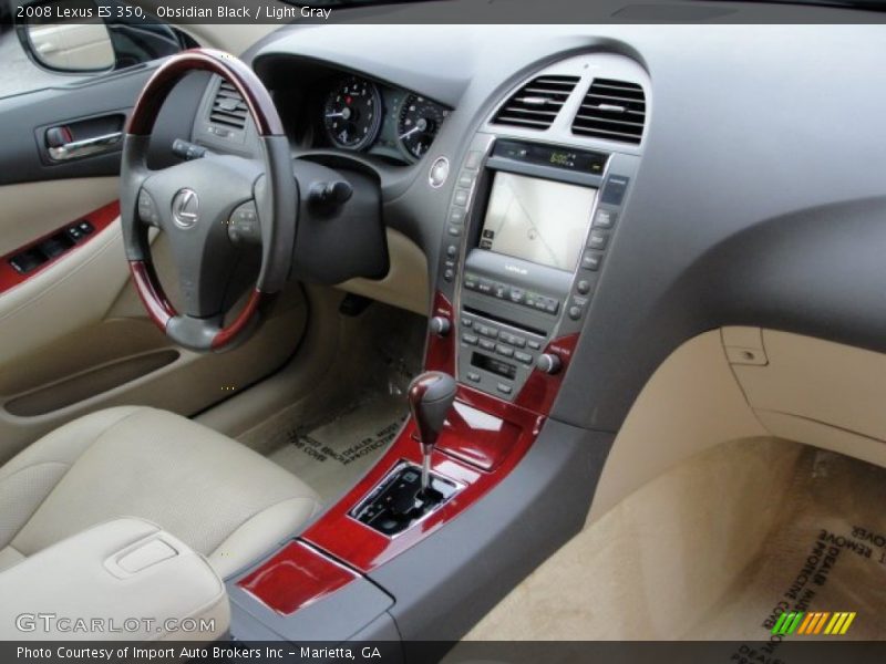 Obsidian Black / Light Gray 2008 Lexus ES 350