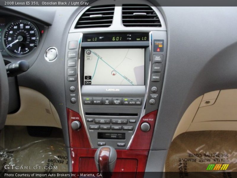 Obsidian Black / Light Gray 2008 Lexus ES 350