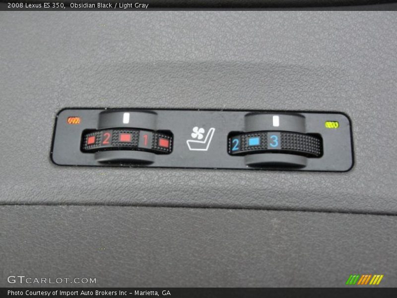 Obsidian Black / Light Gray 2008 Lexus ES 350