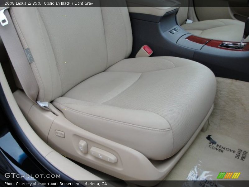 Obsidian Black / Light Gray 2008 Lexus ES 350