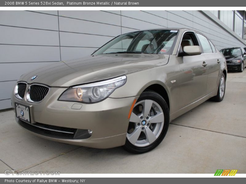Platinum Bronze Metallic / Natural Brown 2008 BMW 5 Series 528xi Sedan
