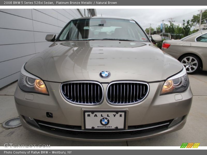 Platinum Bronze Metallic / Natural Brown 2008 BMW 5 Series 528xi Sedan
