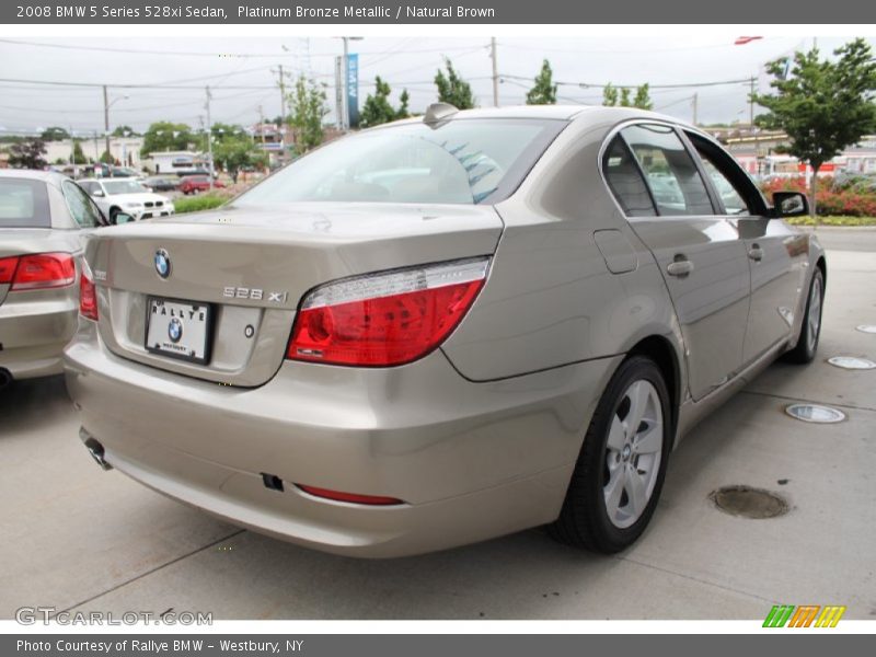 Platinum Bronze Metallic / Natural Brown 2008 BMW 5 Series 528xi Sedan