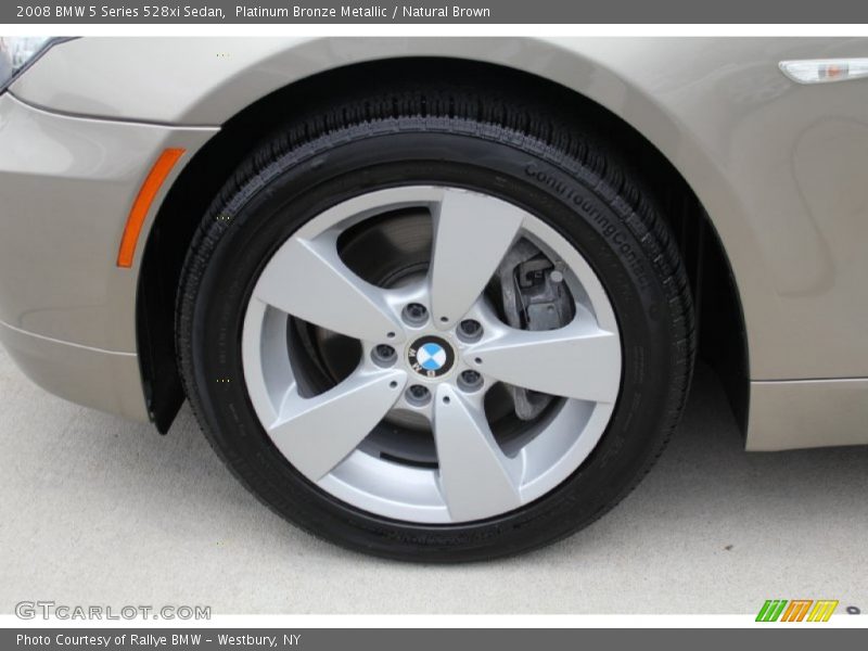 Platinum Bronze Metallic / Natural Brown 2008 BMW 5 Series 528xi Sedan