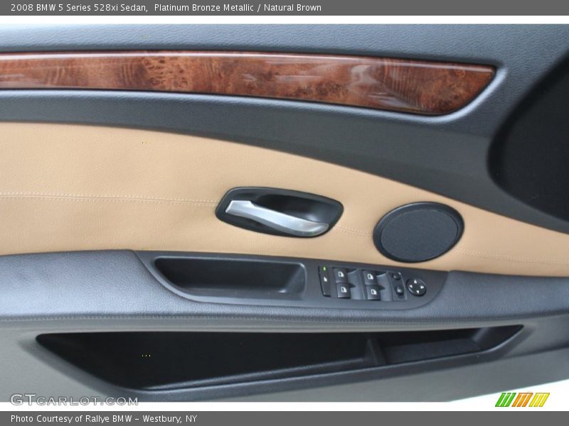 Platinum Bronze Metallic / Natural Brown 2008 BMW 5 Series 528xi Sedan