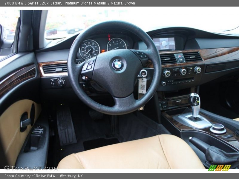 Platinum Bronze Metallic / Natural Brown 2008 BMW 5 Series 528xi Sedan
