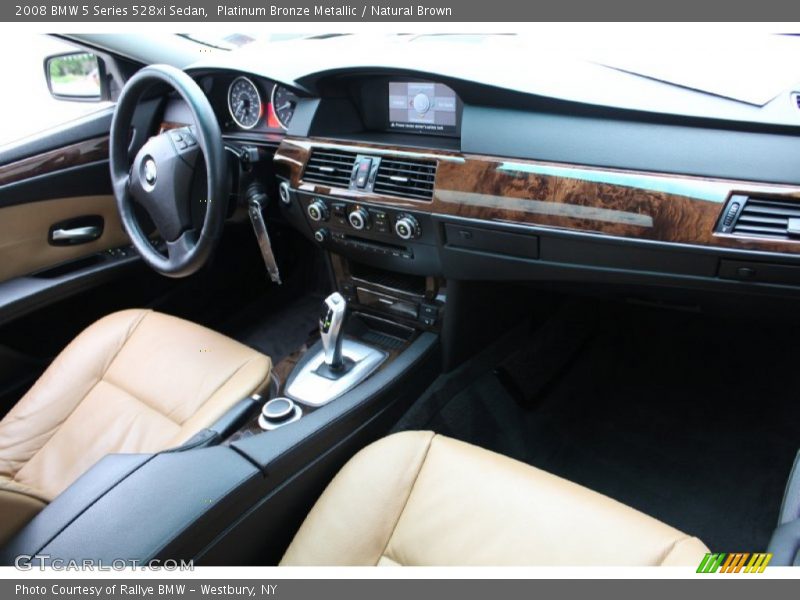 Platinum Bronze Metallic / Natural Brown 2008 BMW 5 Series 528xi Sedan