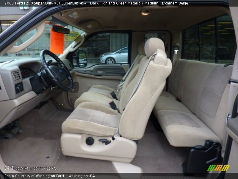 2003 F250 Super Duty XLT SuperCab 4x4 Medium Parchment Beige Interior