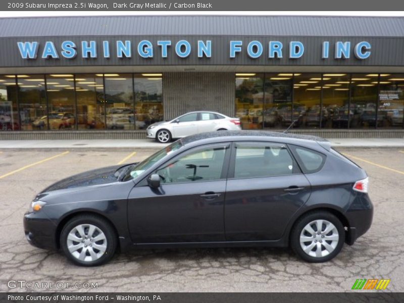 Dark Gray Metallic / Carbon Black 2009 Subaru Impreza 2.5i Wagon