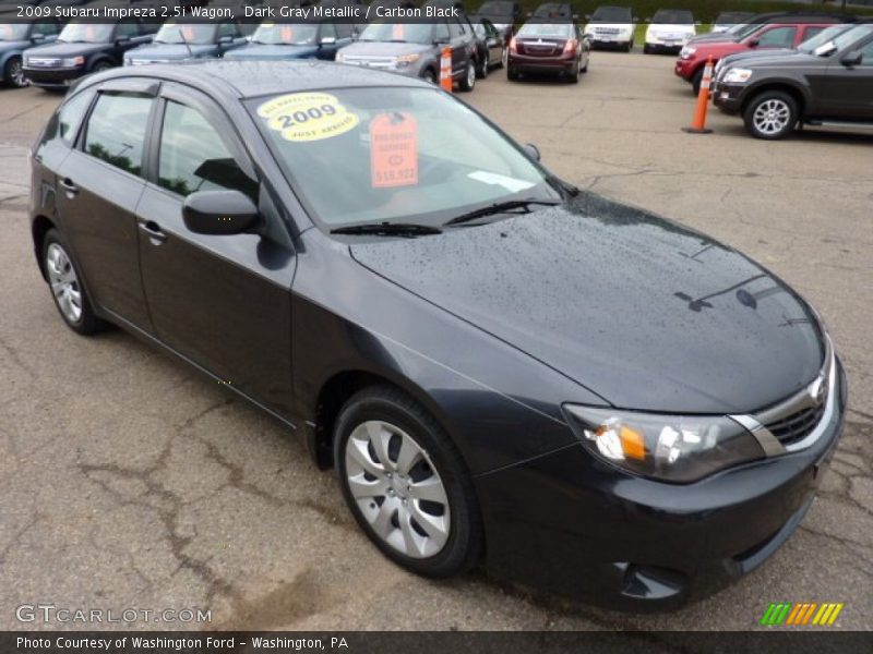 Dark Gray Metallic / Carbon Black 2009 Subaru Impreza 2.5i Wagon