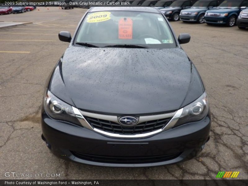 Dark Gray Metallic / Carbon Black 2009 Subaru Impreza 2.5i Wagon