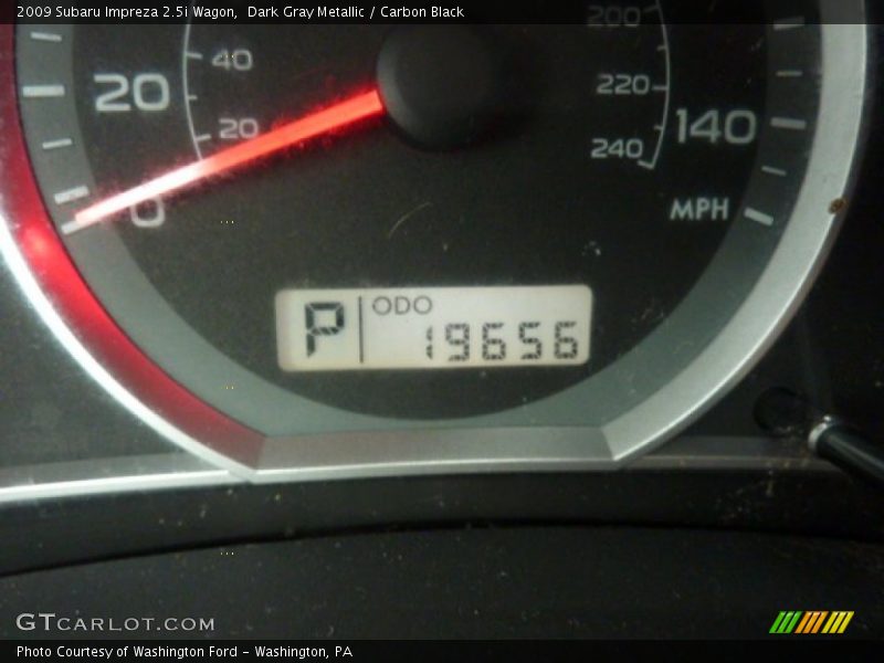 Dark Gray Metallic / Carbon Black 2009 Subaru Impreza 2.5i Wagon