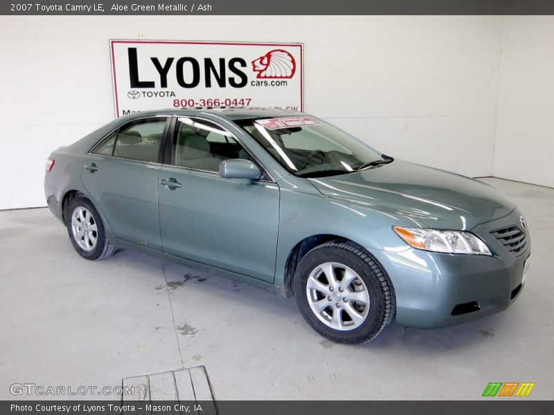 Aloe Green Metallic / Ash 2007 Toyota Camry LE
