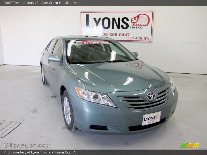 Aloe Green Metallic / Ash 2007 Toyota Camry LE