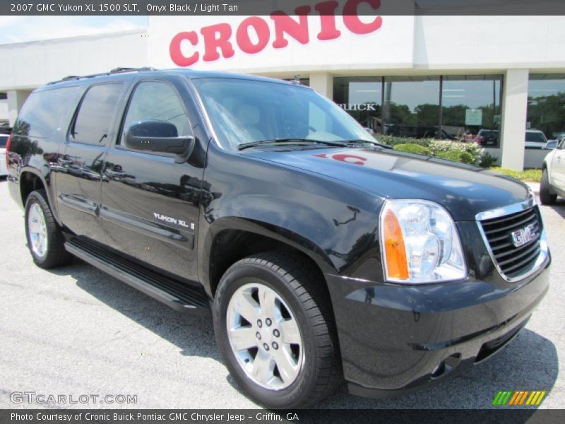 Onyx Black / Light Tan 2007 GMC Yukon XL 1500 SLT