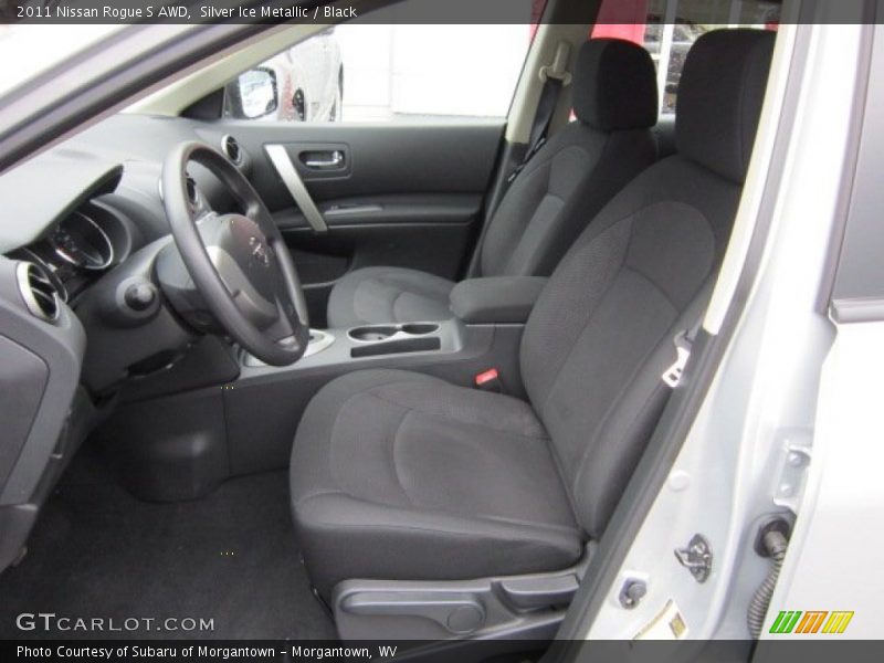 Silver Ice Metallic / Black 2011 Nissan Rogue S AWD