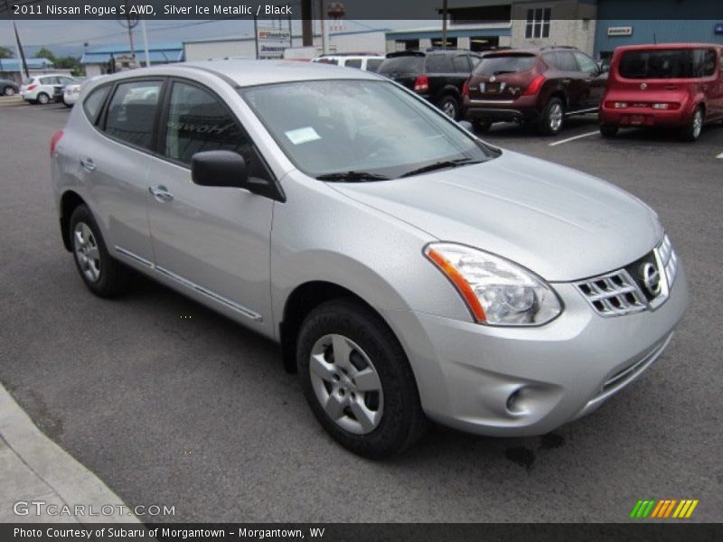 Silver Ice Metallic / Black 2011 Nissan Rogue S AWD