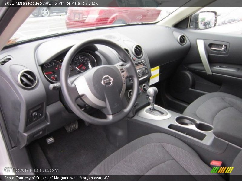 Silver Ice Metallic / Black 2011 Nissan Rogue S AWD