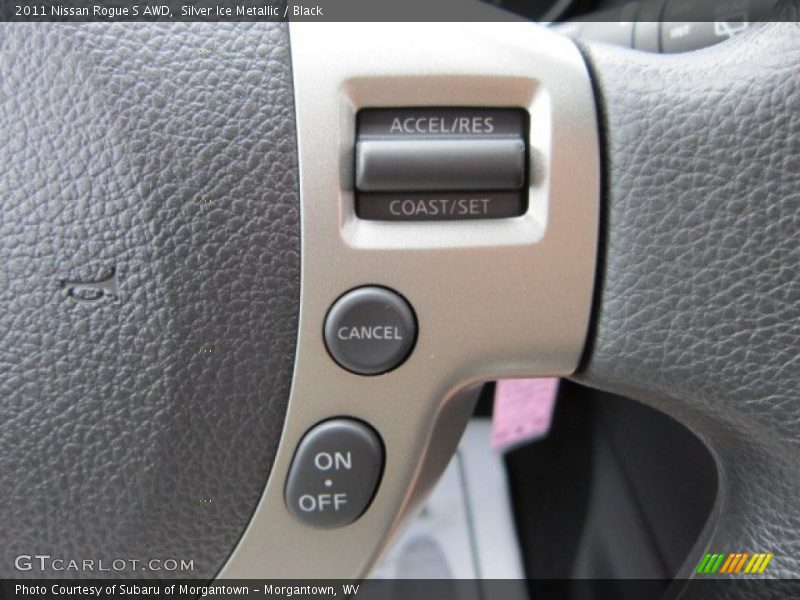 Silver Ice Metallic / Black 2011 Nissan Rogue S AWD