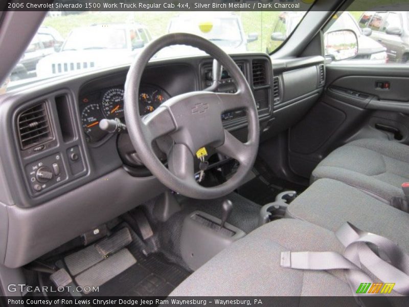 Dark Charcoal Interior - 2006 Silverado 1500 Work Truck Regular Cab 4x4 
