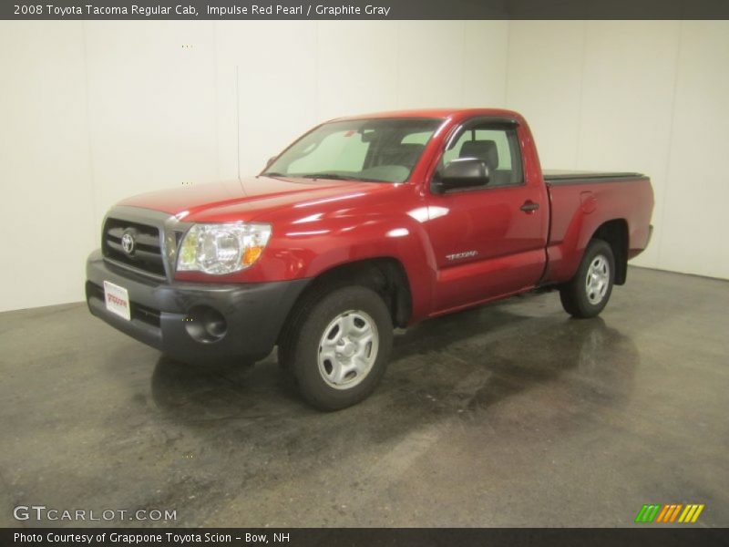 Impulse Red Pearl / Graphite Gray 2008 Toyota Tacoma Regular Cab