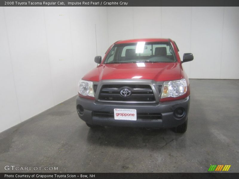 Impulse Red Pearl / Graphite Gray 2008 Toyota Tacoma Regular Cab