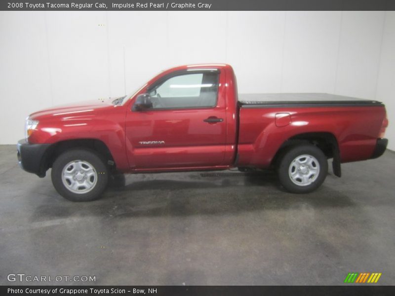 Impulse Red Pearl / Graphite Gray 2008 Toyota Tacoma Regular Cab
