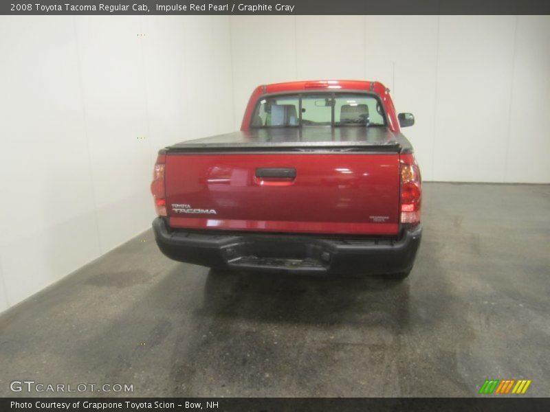 Impulse Red Pearl / Graphite Gray 2008 Toyota Tacoma Regular Cab