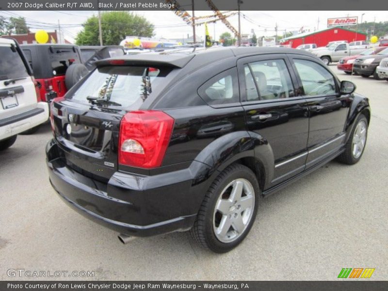 Black / Pastel Pebble Beige 2007 Dodge Caliber R/T AWD