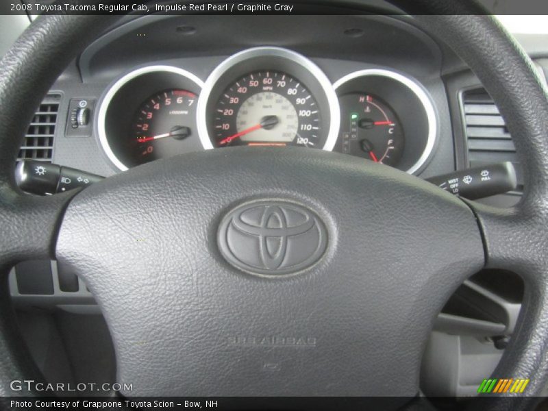 Impulse Red Pearl / Graphite Gray 2008 Toyota Tacoma Regular Cab
