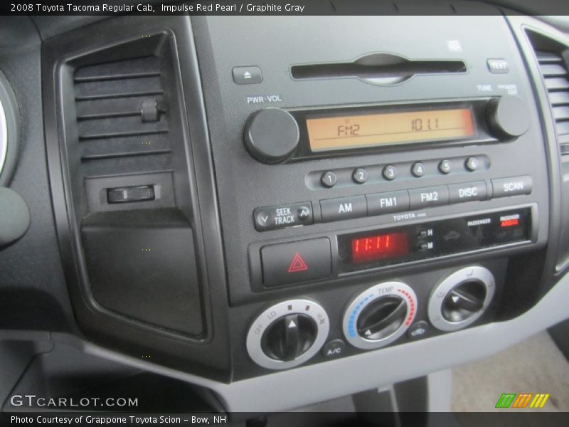 Impulse Red Pearl / Graphite Gray 2008 Toyota Tacoma Regular Cab