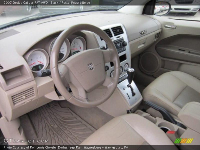 Black / Pastel Pebble Beige 2007 Dodge Caliber R/T AWD