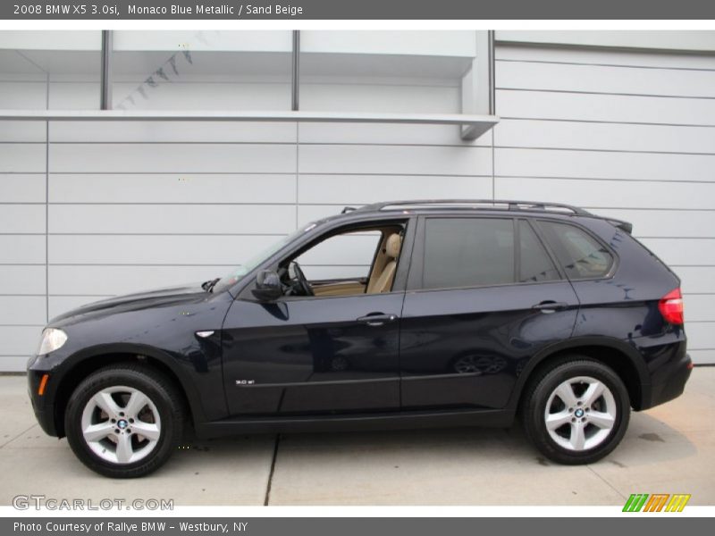 Monaco Blue Metallic / Sand Beige 2008 BMW X5 3.0si