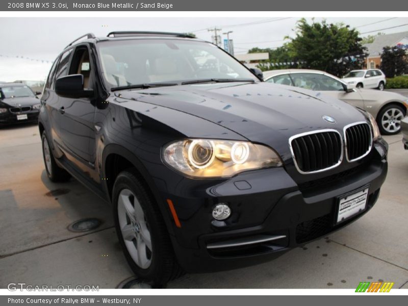 Monaco Blue Metallic / Sand Beige 2008 BMW X5 3.0si