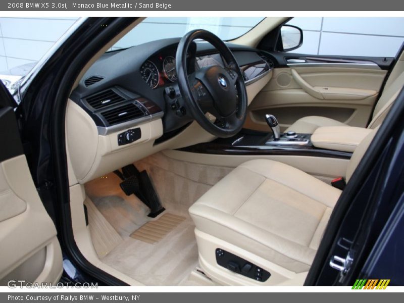 Monaco Blue Metallic / Sand Beige 2008 BMW X5 3.0si